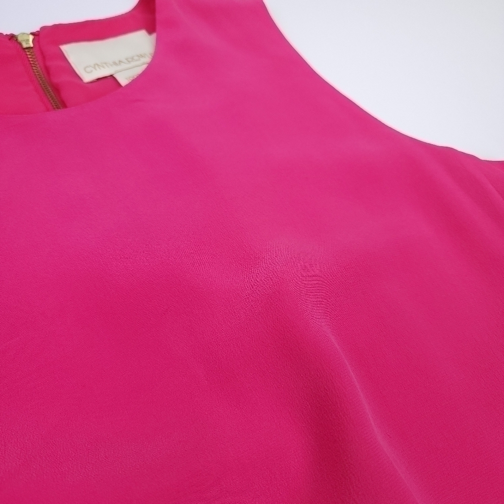 Cynthia Rowley Anthropologie Silk Pink Dress Sz 6 - Picture 7 of 13